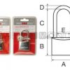 Lucchetto inox arco lungo 50 mm.