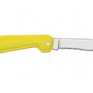 Coltello acciaio inox boat giallo