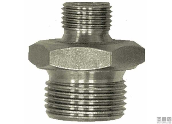 Nipple 3/8"x3/8" adattatore in acciaio al carbonio