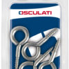 Occhioli acciaio inox a vite 45x4,5 mm. - blister 4 pz.