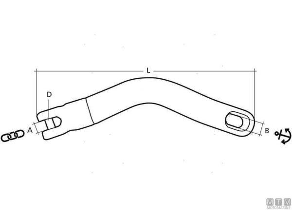 Giunto ancora Trimfix per catena 6/8 mm. - immagine 2