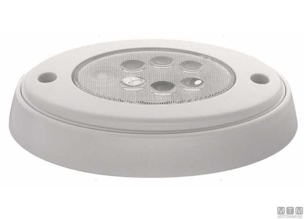 Plafoniera Ø 140x92 mm. led 1,2W ABS 100 lumen 12V