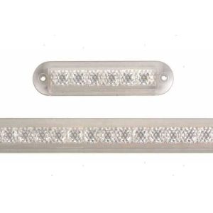 Plafoniera strip a incasso 6 led 12V L 140 mm.