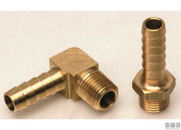 Raccordi 1/4"x10 mm. con filettatura NPT per filtri Griffin e Racor