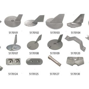 Anodo barrotto Yamaha™ F20A-F25A-F30B-F40A/B/D-F50A-F60C-F70A zinco