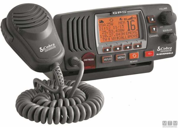 VHF Cobra marine MR F77B black GPS E, VHF/DSC