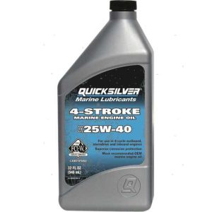 OFFERTA - Olio 4 Tempi 4 lt. SAE 25W-40 per motori entro/fuoribordo Quicksilver