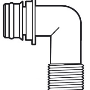 Portagomma 90° Ø 14 mm. per pompa autoclave Europump