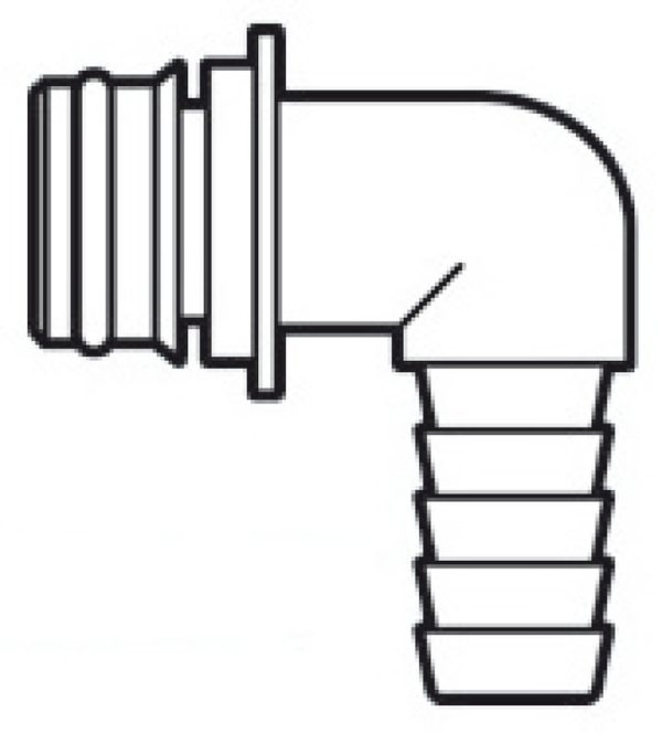 Portagomma diritto 1/2" per pompa autoclave Europump