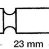 Scalmiere a base per remi in legno per canotti Lomac, Bat, Radial, Nova, Reeves, Axemar, Asso e Nuova Jolly H. 23 mm.