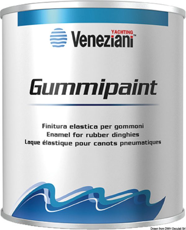 Vernice grigio elastica Gummipaint per gommoni 500 ml.